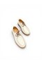 Women's Leather Beige Comfort Sports Shoes - 4