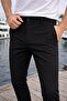 Parachute Fabric Regular Fit Buttoned Zipper Straight Leg Casual Men's Trousers - Black - 2
