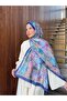 شال قطني ناعم منقوش من سلسلة نوستالجيا ps223 - 3