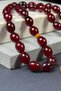 Arpa Tane Metal Kazazlı Squeeze Amber Prayer Beads - 2