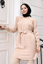 Chain Detailed Suit Beige Msv19140 - 2
