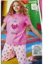 Strawberry Patterned Cotton Pajama Set - 3