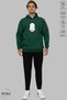 Unisex Hoodie Long Sleeve Taurus Bull Printed Hooded Oversized 100% Cotton Combed Cotton Sweatshirt - 3