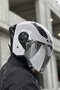 AIRFLOW 2 BEYAZ KASK (GRİ VİZÖR) - 3