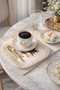 Wild Nature Tigers Tasseled Presentation Napkin - Bohemian Cream Coaster Tissue with Tiger Pattern - 2