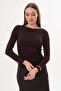 Women's Side Gathered Detailed Long Sleeve Bady 260283 -