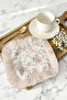 Romantic Flower Garden Fringed Presentation Napkin - Pastel Vintage Bohemian Powder Coffee Side Presentation Napkin - 2