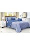 Solid Striped Collection 100% Cotton Fitted Sheet - 2