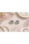 Women's Knot Model Earrings Gold and Silver Color Shiny Curved Design Daily and Stylish Use - 6