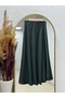 Gözde Satin Skirt.Ek137-Bn8461 Green - 2