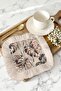 Monstera Leaf Fringed Presentation Decoration Napkin – Soft Tropical Bohemian Powder Coffee Napkin - 6