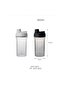 Shake It Bottle / Gym Shaker Bottle 850ml Black - 5