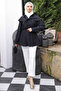 Black Soft Textured Oversize Modal Shirt - 3