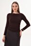 Women's Side Gathered Detailed Long Sleeve Bady 260283 - - 4