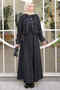 Black Denim Jacket Dress Double Combination Set