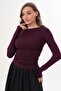 Women's Side Gathered Detailed Long Sleeve Bady 260283 - - 4