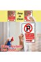 1-Pack Self Adhesive No Parking Sign Sticker 20x15cm A5 Size Highly Reflective Red/White - 5