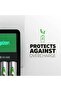 Recharge Maxi Charger UK & 2 AA Batteries, Combo Pack - 8