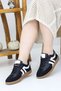 Women's Sneaker Daily Sports Shoes Casual Retro Lace-Up Non-Slip Sole Orthopedic Trend Model