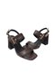Byk Double Straped, Gold Buckle Detail, Thick Heel, Stylish and Elegant Women's Shoes - 5