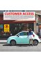 2-Pack Self Adhesive No Parking Sign Stickers 30x21cm A4 Size Arabic & English - Yellow/Red - 2