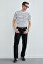 Striped Crew Neck Knitwear T-Shirt - 4