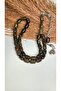 Resin Translucent Powder Amber Prayer Beads, Tassel, Master Craftsmanship, Rhodium Plating