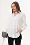 Women's Metal Button Long Sleeve Shirt 260339 - 265238 - 2