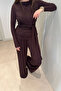 Premium Series Design Tie-Waist Suit - Brown
