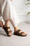 Unisex Orthopedic Sole Slippers with Double Strap Buckle, Daily Comfortable Home & Outdoor Slippers - Leopard - 5