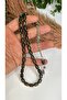 Resin Translucent Powder Amber Prayer Beads, Tassel, Master Craftsmanship, Rhodium Plating - 2