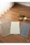3 Pieces 30-50 cm Fringed Kitchen Towels & Hand and Face Towel Set - 3