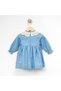 Girl baby 9-24 months collar detail tie jeans dress - 6