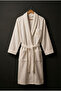 *Export Surplus* Men's Bathrobe 100% Cotton with Shawl Collar and Pocket Detail, Embroidered -Slight Imperfections- - 2