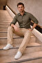 Men's High Waist Loose Leg Stone Cargo Baggy Pants - 3