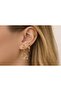 Asymmetric Star & Hoop Steel Earring Set – Single Ear Combination - 2