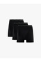 Cotton 3-Piece Boxer Set with Printed Waist Detail - 2