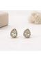 Mini Drop Zircon Stone Steel Earrings – Rose Gold