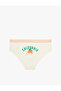 High Waist Cotton Comfortable Fit Orange Printed Hipster Panties - 2