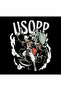 One Piece - Usopp - Anime Printed Unisex 100% Cotton Crew Neck Black Sweatshirt - 2