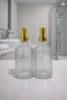 Glass Liquid Soap Dispenser Set 500 ml 2 Pieces |   Modern Bathroom & Kitchen Use