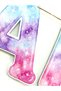 Little Mermaid - Little Mermaid Themed "Happy Birthday" Text Banner - 8