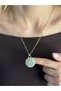 Stone Plate Necklace Gold Steel Women |   Special Series Minimal Necklace - 3