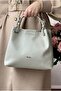 Women's Gray Hand and Shoulder Bag Suitable for Daily Combinations 6011Mh - 5