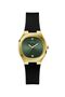 Black Quartz Analog Silicone Watch