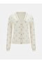 4G logo rhinestones cardigan - 2