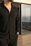Anti-Wrinkle Lycra Wrinkle Fabric Shirt and Pants Set - 3