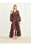 Marciano long fit-and-flare dress