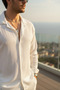Anti-Wrinkle Lycra Wrinkle Fabric Shirt and Pants Set - 3