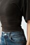 Women's Drawstring Bat Sleeve T-Shirt - 3